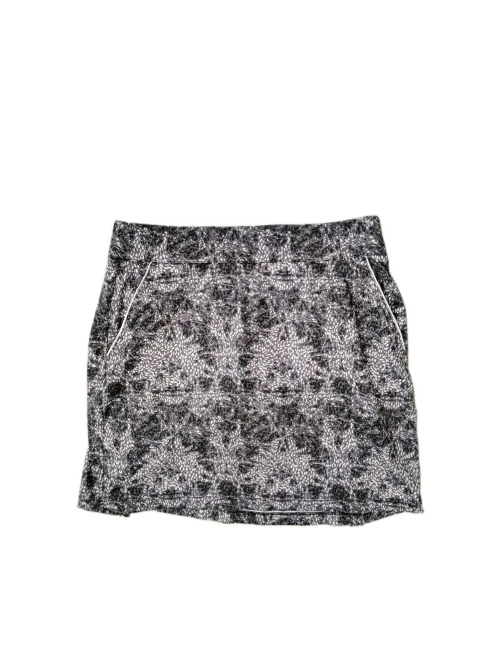 Dunning All Over Print Golf Skort Gray White Black Stretch Women's Size S